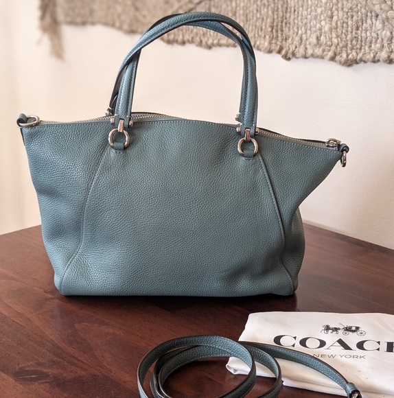 Coach Women's Blue Leather Prairie Satchel - Picture 6 of 13